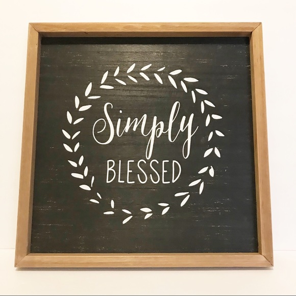 Ashland Other - NWT Farmhouse/Rustic “Simply Blessed” wall sign